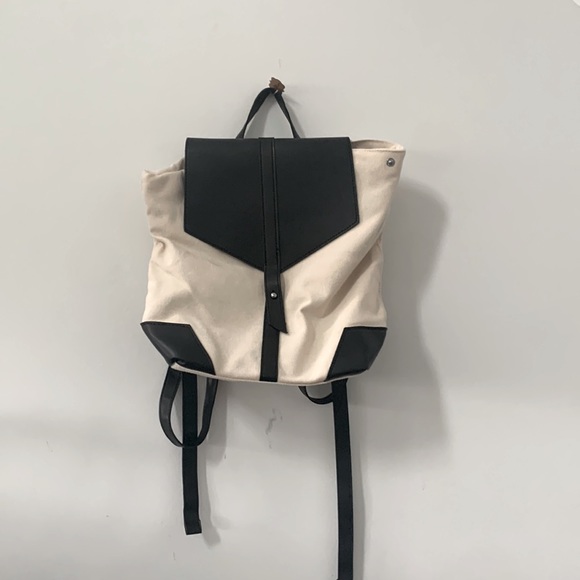 Perfect mini backpack for travel—black and white - Picture 1 of 1